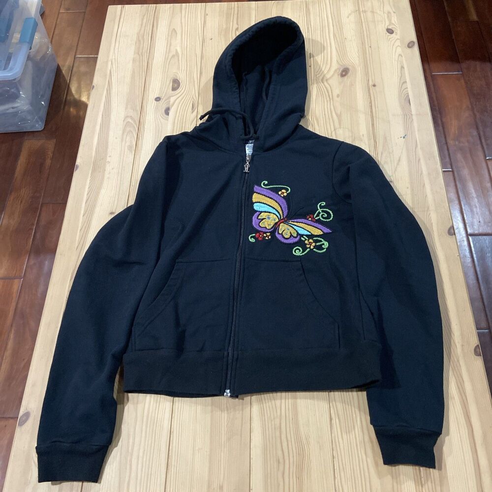 Self Esteem Zip Up Hoodie Women's Jacket Grunge Y2K Embroidered Hood